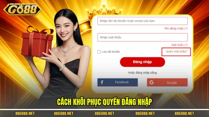 Cách khôi phục quyền đăng nhập